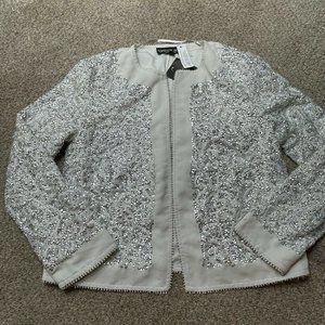 Topshop Jacket 4 Petite Womens Sequins Sparkle Glitter Topper Ladies Party New